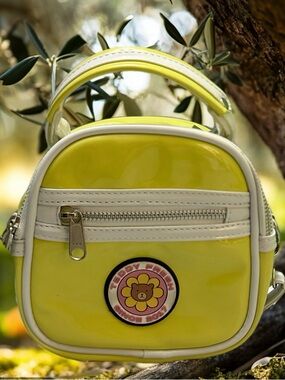 Teddy Fresh Yellow and White Mini Crossbody Bag